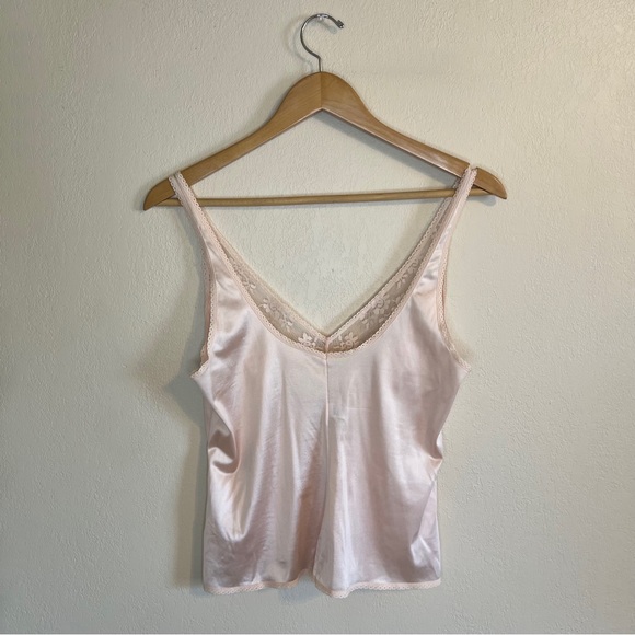 Vintage Light Pink Satin Camisole. - Picture 5 of 6